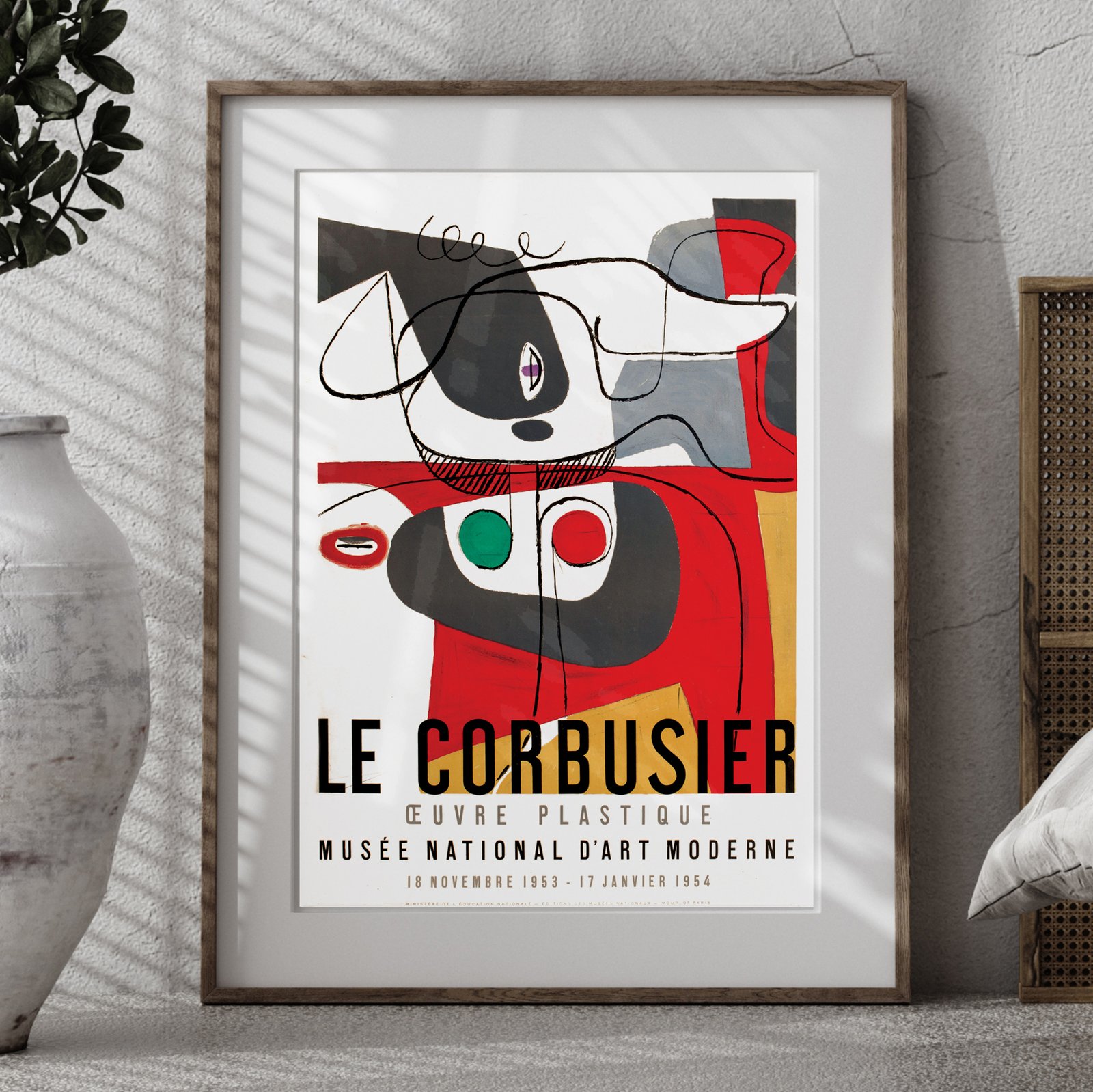 Le Corbusier - Oeuvre Plastique | 1953 | Exhibit Poster | Wall Art